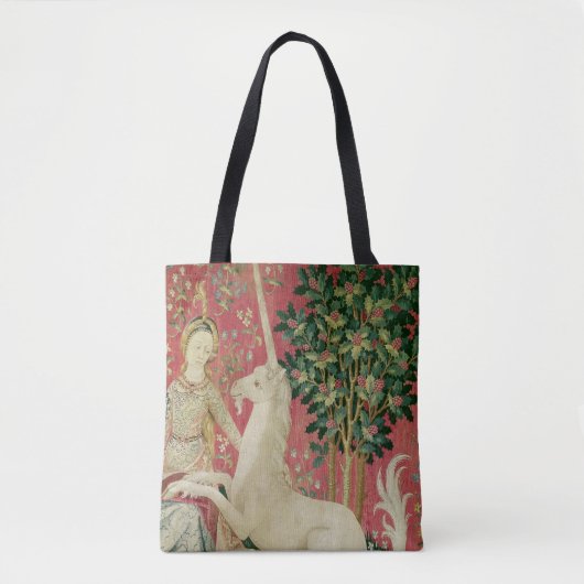 Tote Bag Madame et la licorne : "Vue" 2 (Devant)