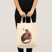 Tote Bag Madame et léopard (Devant (produit))