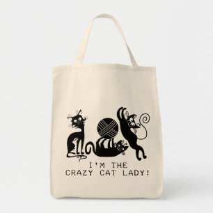Tote Bag Madame folle de chat