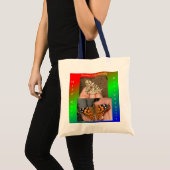 Tote Bag Madame peinte Butterfly (Devant (produit))