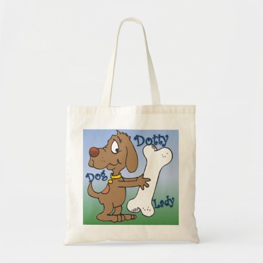 Tote Bag Madame pointillée de chien (Devant)