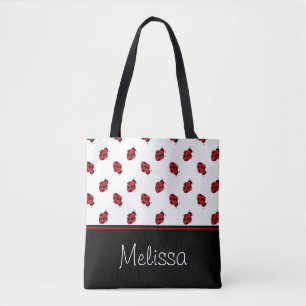 Tote Bag Madame rouge et noire Bugs   personnalisé