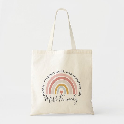 Tote Bag Made My Students Shop Now is Summer Time Teacher (Devant)