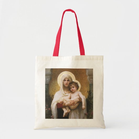 Tote Bag Madone des Roses par Bouguereau (Devant)