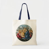 Tote Bag Madonna Adoring Child with 5 Angels Botticelli (Devant)