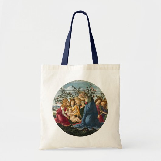 Tote Bag Madonna Adoring Child with 5 Angels Botticelli (Devant)