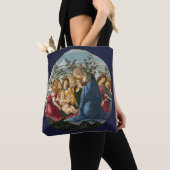 Tote Bag Madonna Adoring Child with 5 Angels Botticelli (De près)