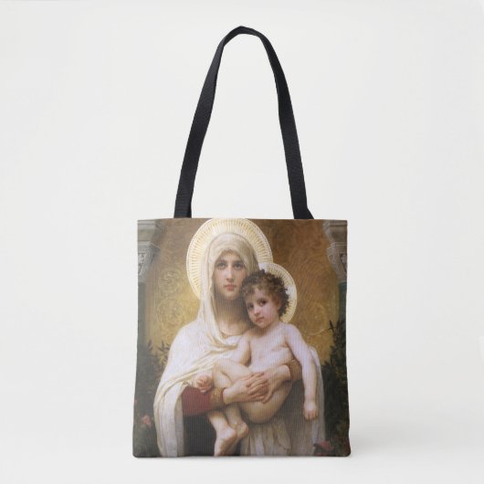 Tote Bag Madonna des Roses par Bouguereau (Devant)