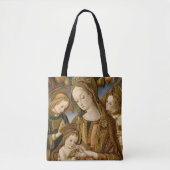 Tote Bag Madonna et enfant avec deux anges (Devant)