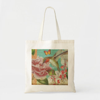 Tote Bag Magazine vintage Fourre-tout de collage de colibri
