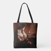 Tote Bag Magdalene avec la flamme fumante, La Tour (Dos)