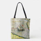 Tote Bag Magellans navire Victoria, Antique Carte Océan Pac (Dos)