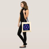 Tote Bag Magen rose-bleu (Devant (modèle))