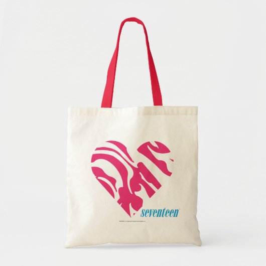 Tote Bag Magenta 2 de zèbre (Devant)