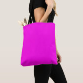 Tote Bag Magenta brillant (couleur solide) (De près)