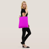 Tote Bag Magenta brillant (couleur solide) (Sur le modèle)