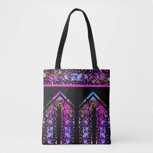 Tote Bag Magenta d'éclairage (Devant)
