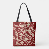 Tote Bag Magenta Décoratif Orné (Dos)