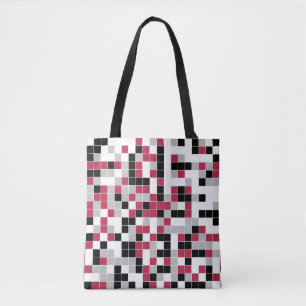 Tote Bag Magenta Géométrique moderne