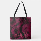 Tote Bag Magenta rouge foncé bourgogne rose vie mère (Devant)