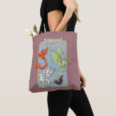 Tote Bag Magical Creatures Vintage Graphic (De près)