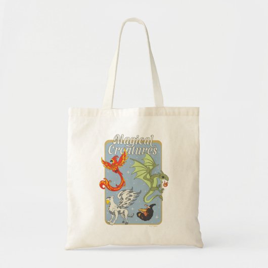 Tote Bag Magical Creatures Vintage Graphic (Devant)