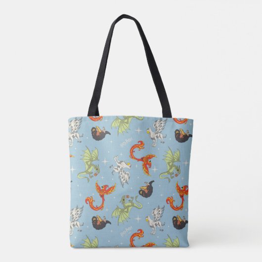 Tote Bag Magical Creatures Vintage Pattern (Dos)
