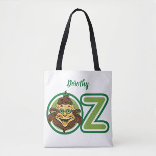 Tote Bag Magicien d'Oz vintage, Lion dans la lettre O