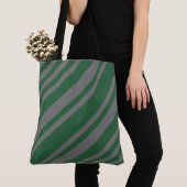 Tote Bag Magicien Vert et Gris (De près)