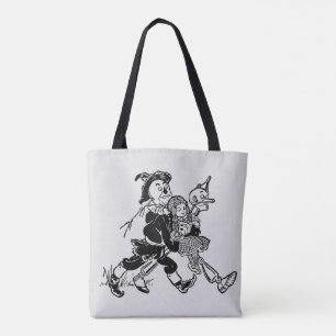 Tote Bag Magicien vintage d'Oz Dorothy dormant avec des pav