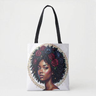 Tote Bag Magie de femme noire Afro Diva