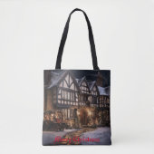 Tote Bag Magie de Noël rustique (Devant)