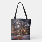 Tote Bag Magie de Noël rustique (Dos)