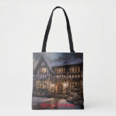 Tote Bag Magie de Noël rustique (Devant)