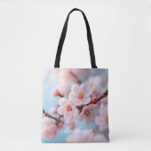 Tote Bag Magie en fleurs roses (Devant)