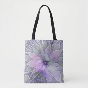 Tote Bag Magnifique beauté moderne abstraite fleur d'art fr