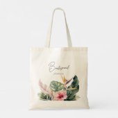 Tote Bag Magnifique Botanique Tropicale Destination Mariage (Dos)