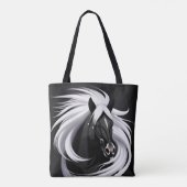 Tote Bag Magnifique Cheval Noir (Dos)