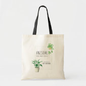 Tote Bag Magnifique Enseignant Studios Maison Plantes Perso (Devant)