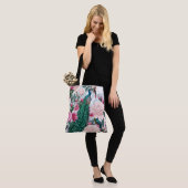 Tote Bag Magnifique Peacock Floral Mode Fourre-tout (Sur le modèle)