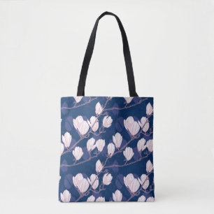 Tote Bag Magnolia Elegance : Le Printemps de la Marine
