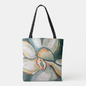 Tote Bag Magnolia en sarcelle (Dos)