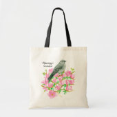 Tote Bag Magnolia Fleurs Mockingbird Aquarelle (Devant)