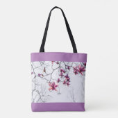 Tote Bag Magnolias roses (Dos)