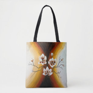 Tote Bag magnolien, acrylique