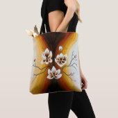 Tote Bag magnolien, acrylique (De près)