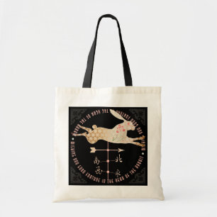 Tote Bag Mah Jongg Année du lapin Fourre-tout