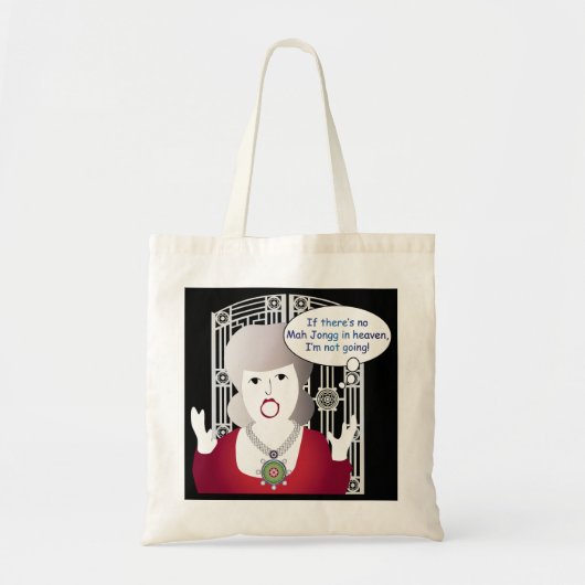 Tote Bag Mah Jongg Dit Ciel (Devant)
