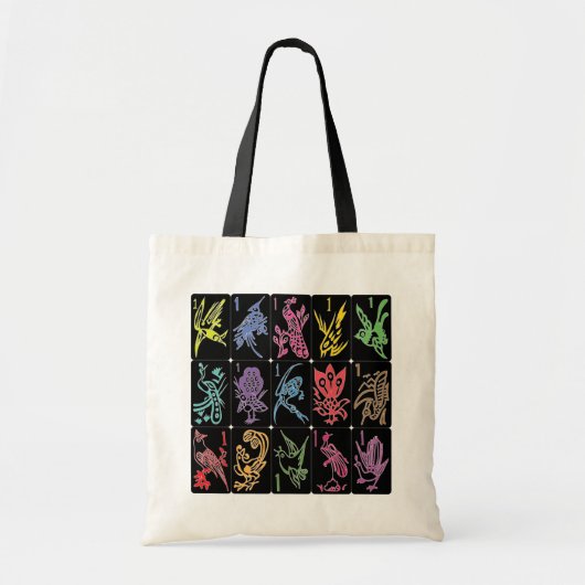Tote Bag Mah Jongg One Bams Black/Multi Bag (Devant)