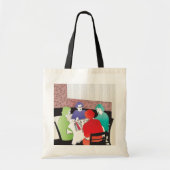 Tote Bag Mah Jongg Retro2 (Devant)